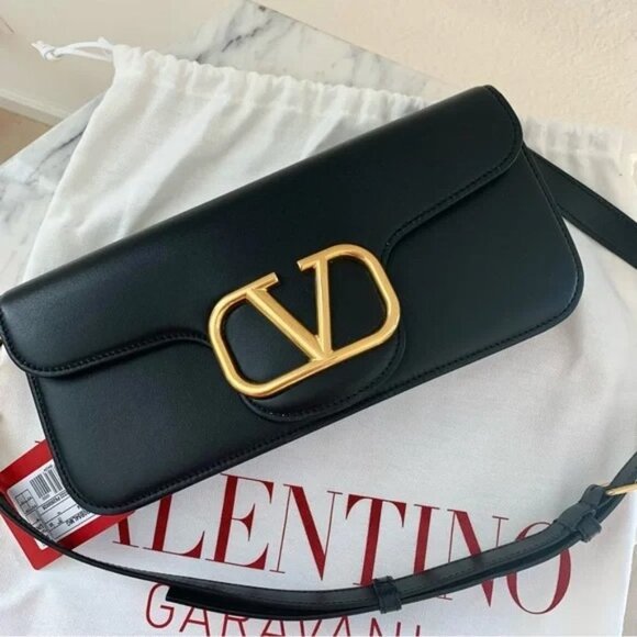 [🌟 PRICE FIRM] Valentino V-Logo Loco Convertible Clutch Crossbody Shoulder Bag - Picture 7 of 17